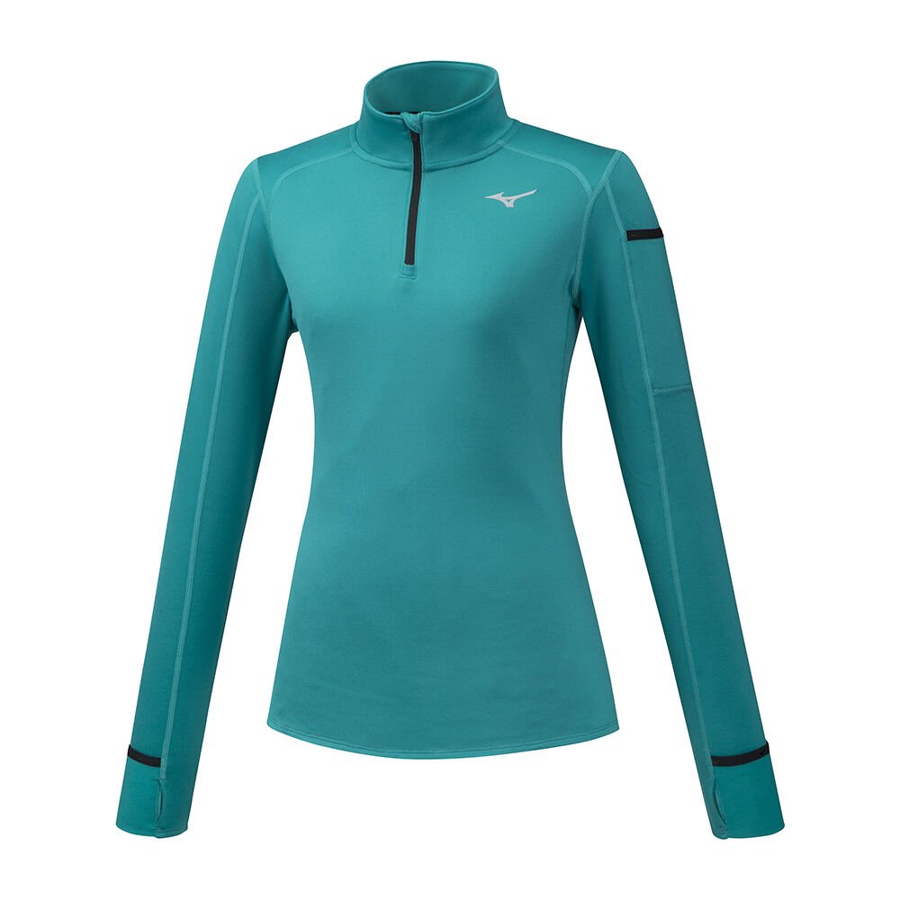 Sudaderas Mizuno Vortex Warmalite HZ Mujer Azules España TPMR-37659